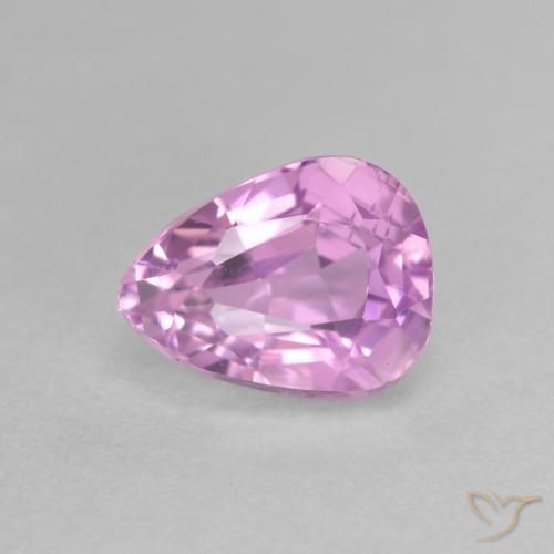 2.6 ct Purple Kunzite, 9 x 6.9 mm Pear Cut From Afghanistan, Photo A