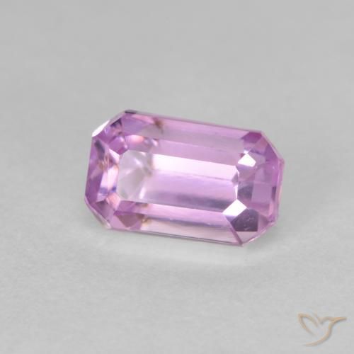 2.06 ct Purple Kunzite Stone, Natural Kunzite in Octagon Step Cut Shape for Sale