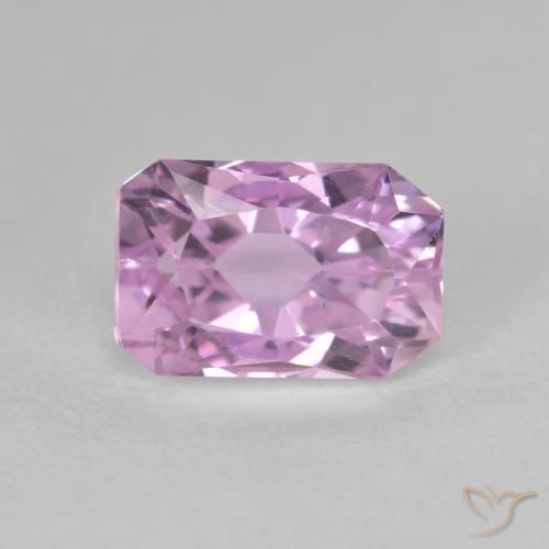 2.97ct Natural Pinkish Violet Purple Kunzite, Emerald Cut, VS