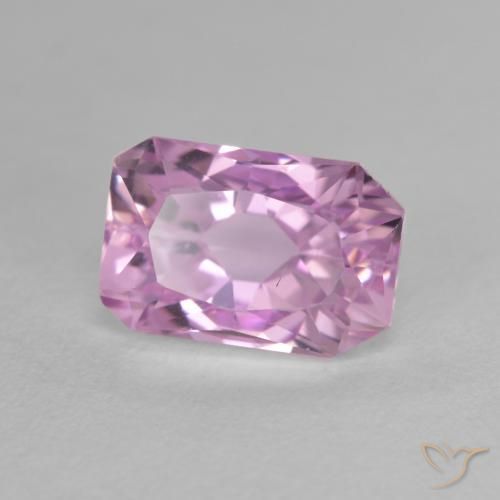 2.97 ct Purple Kunzite Stone, Natural Kunzite in Octagon / Scissor Cut Shape for Sale