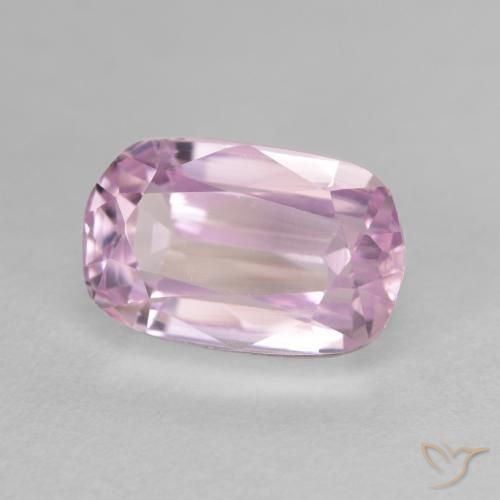 4.65 ct Purple Kunzite Stone, Natural Kunzite in Cushion-Cut Shape for Sale