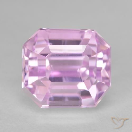 12.31 ct Purple Kunzite, 12.2 x 10.9 mm Octagon Cut From Afghanistan, Photo A