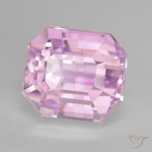 12.31 ct Purple Kunzite Stone, Natural Kunzite in Octagon Step Cut Shape for Sale