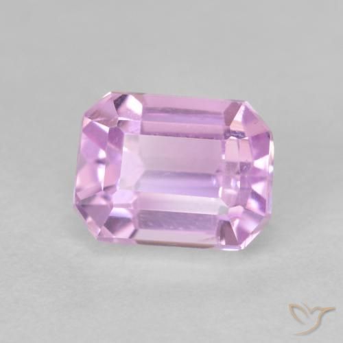 2.01 ct Purple Kunzite Stone, Natural Kunzite in Octagon Step Cut Shape for Sale