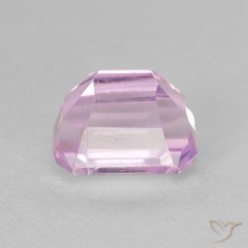 Kunzite Gemstone in 7.4 x 5.7 mm Size for Sale, Kunzite Stone in Light Pinkish Violet Purple Color
