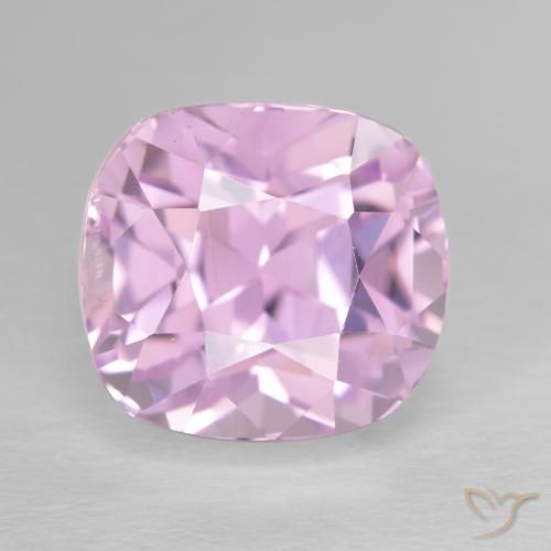 10.05 ct Pink Kunzite, 12 x 11 mm Cushion Cut From Afghanistan, Photo A
