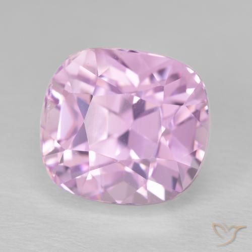 10.05 ct Pink Kunzite Stone, Natural Kunzite in Cushion-Cut Shape for Sale