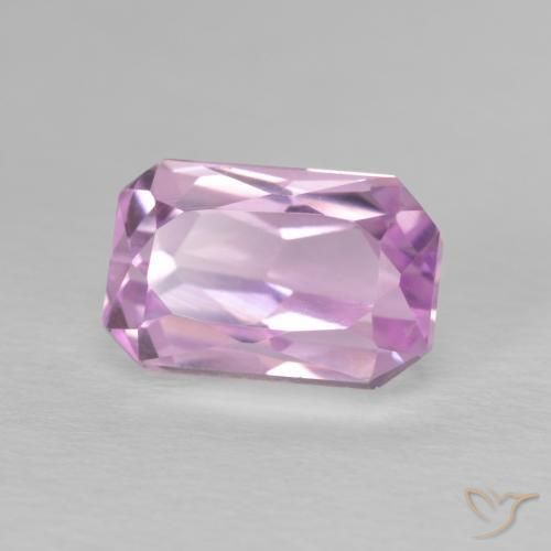 3.64 ct Pink Kunzite Stone, Natural Kunzite in Octagon / Scissor Cut Shape for Sale