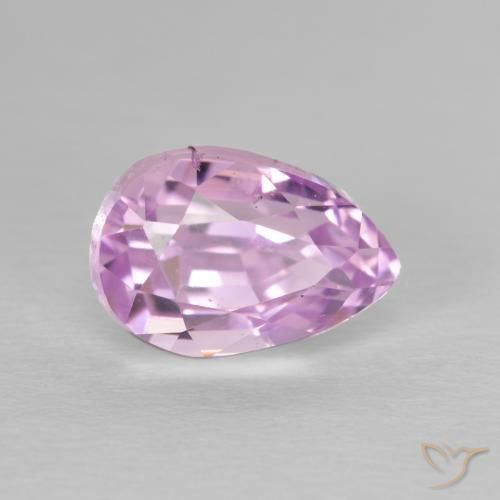 3.73 ct Pink Kunzite Stone, Natural Kunzite in Pear Facet Shape for Sale