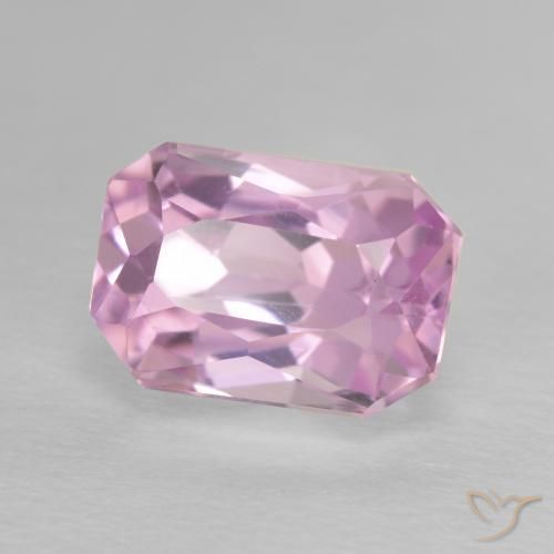 5.46 ct Pink Kunzite Stone, Natural Kunzite in Octagon / Scissor Cut Shape for Sale