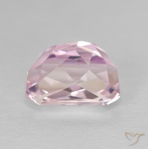 Kunzite Gemstone in 11 x 7.6 mm Size for Sale, Kunzite Stone in Very Light Royal Purple Pink Color