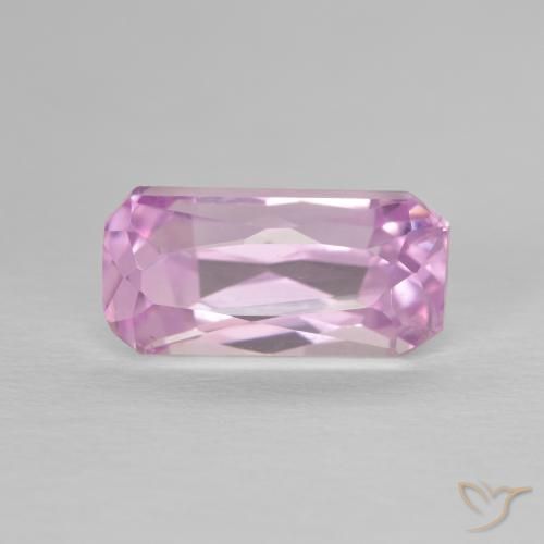 3.53ct Natural Very Light Pink Kunzite, Emerald Cut, VVS-VS