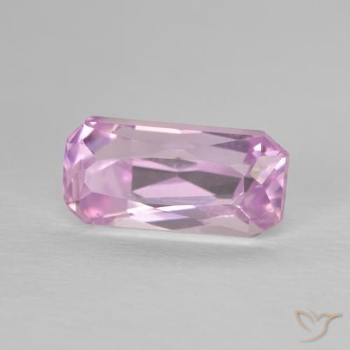 3.53 ct Pink Kunzite Stone, Natural Kunzite in Octagon / Scissor Cut Shape for Sale