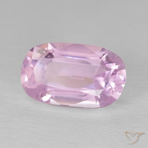 5.92 ct Pink Kunzite Stone, Natural Kunzite in Cushion-Cut Shape for Sale