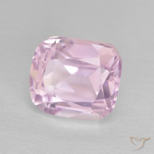 4.67 ct Pink Kunzite Stone, Natural Kunzite in Cushion-Cut Shape for Sale