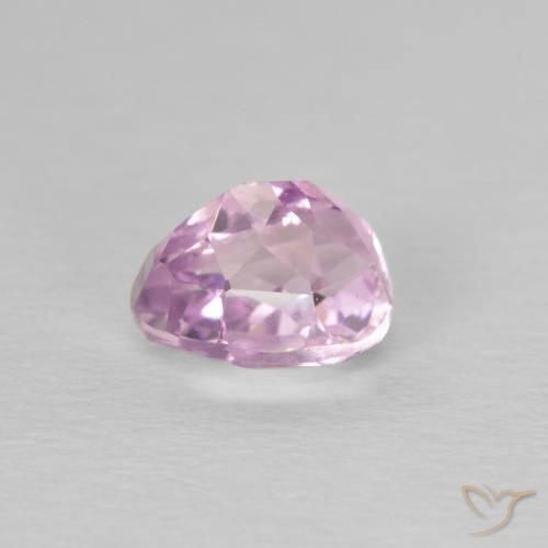 Kunzite Gemstone in 7 x 5.5 mm Size for Sale, Kunzite Stone in Pinkish Violet Purple Color