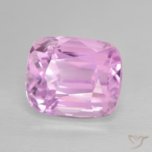 9.35 ct Purple Kunzite Stone, Natural Kunzite in Cushion-Cut Shape for Sale