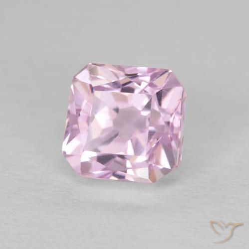 2.52 ct Purple Kunzite Stone, Natural Kunzite in Octagon Step Cut Shape for Sale
