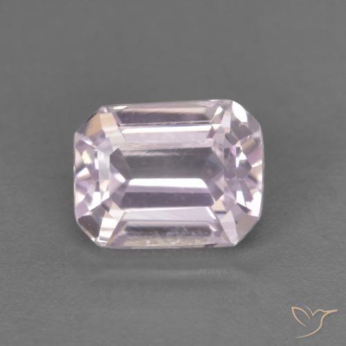 1.06 ct Purple Kunzite Gemstone, Kunzite Gem in Octagon Step Cut Shape for Sale.