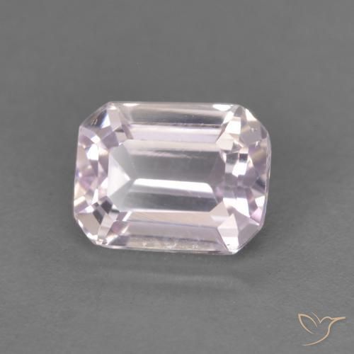 1.06 ct Purple Kunzite Stone, Natural Kunzite in Octagon Step Cut Shape for Sale