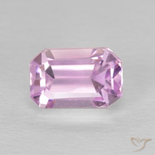 2.04 ct Purple Kunzite Stone, Natural Kunzite in Octagon Step Cut Shape for Sale