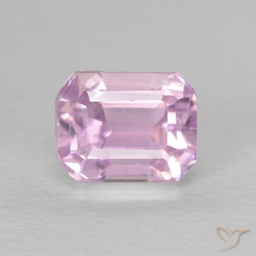 1.63ct Natural Pinkish Violet Purple Kunzite, Emerald Cut, VS