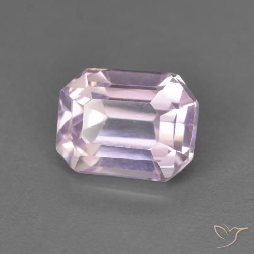2.19 ct Purple Kunzite Stone, Natural Kunzite in Octagon Step Cut Shape for Sale
