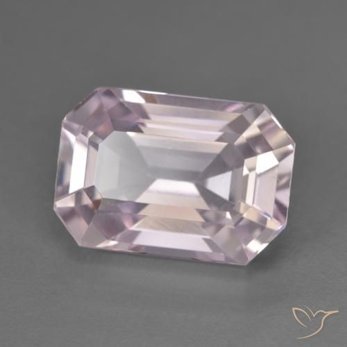 7.90 ct Purple Kunzite Stone, Natural Kunzite in Octagon Step Cut Shape for Sale
