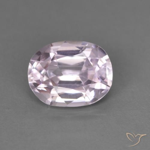2.76ct Natural Very Light Royal Purple Pink Kunzite, Oval, VVS