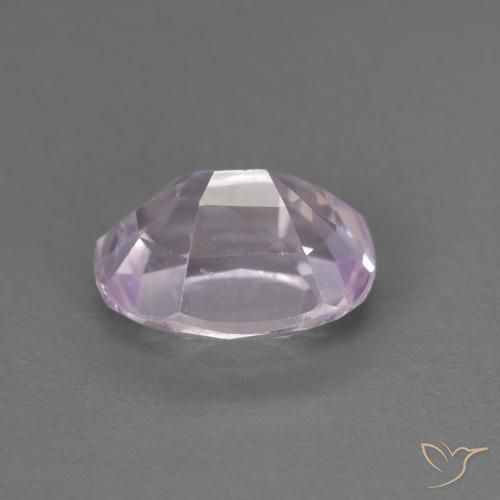 Kunzite Gemstone in 9.4 x 7.4 mm Size for Sale, Kunzite Stone in Very Light Royal Purple Pink Color