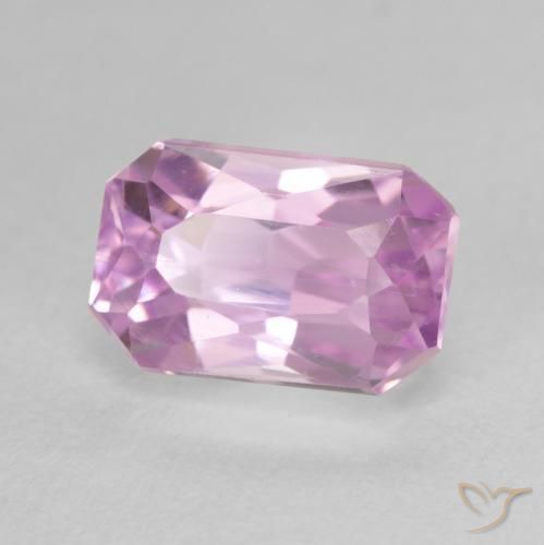 2.98 ct Purple Kunzite Stone, Natural Kunzite in Octagon / Scissor Cut Shape for Sale