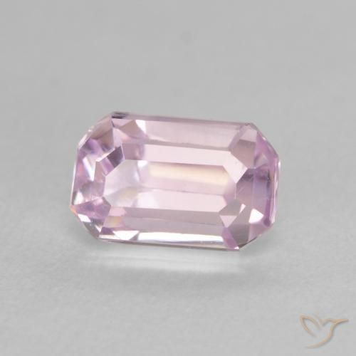 1.41 ct Pink Kunzite Stone, Natural Kunzite in Octagon Step Cut Shape for Sale