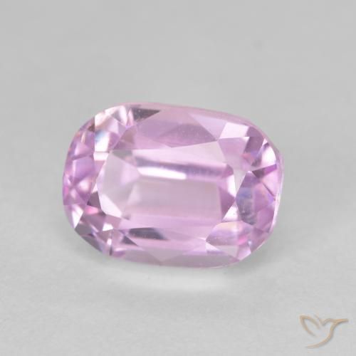 3.92 ct Pink Kunzite Stone, Natural Kunzite in Cushion-Cut Shape for Sale