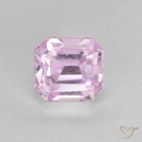 1.55ct Natural Cherry Pink Tone Kunzite, Emerald Cut, VVS