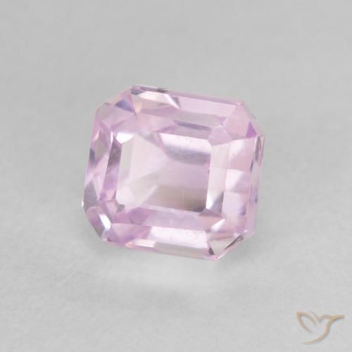 1.55 ct Pink Kunzite Stone, Natural Kunzite in Octagon Step Cut Shape for Sale