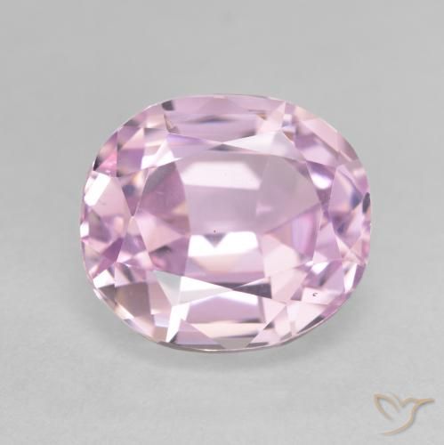 6.63 ct Pink Kunzite, 11.2 x 10 mm Oval Cut From Afghanistan, Photo A