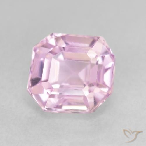 1.70 ct Pink Kunzite Stone, Natural Kunzite in Octagon Step Cut Shape for Sale
