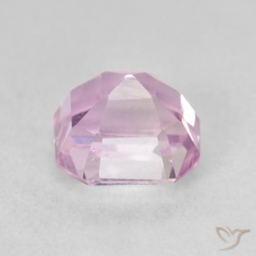 Kunzite Gemstone in 6.8 x 6.4 mm Size for Sale, Kunzite Stone in Cherry Pink Color