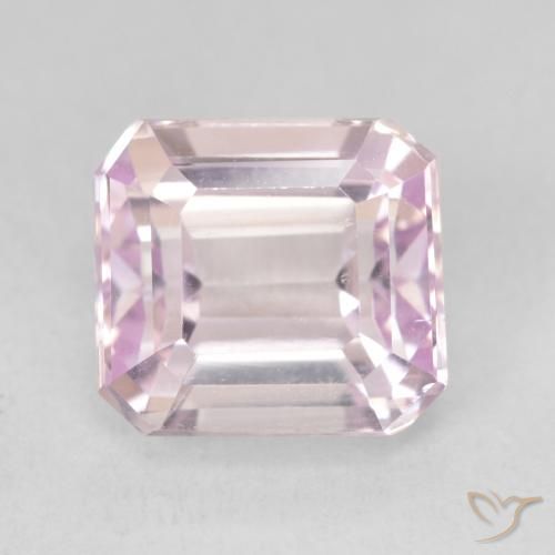 5.06ct Natural Cherry Pink Tone Kunzite, Emerald Cut, VVS-VS