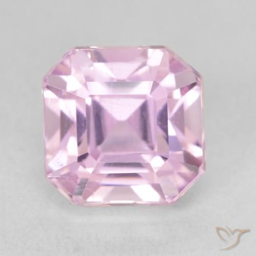 3.99 ct Purple Kunzite, 8.2 x 8.2 mm Octagon Cut From Afghanistan, Photo A