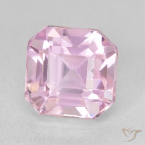 3.99 ct Purple Kunzite Stone, Natural Kunzite in Octagon Step Cut Shape for Sale