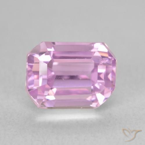 2.20ct Natural Pinkish Violet Purple Kunzite, Emerald Cut, VVS-VS