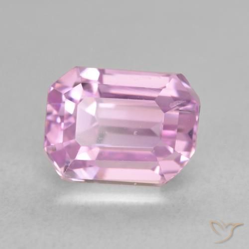 2.20 ct Purple Kunzite Stone, Natural Kunzite in Octagon Step Cut Shape for Sale