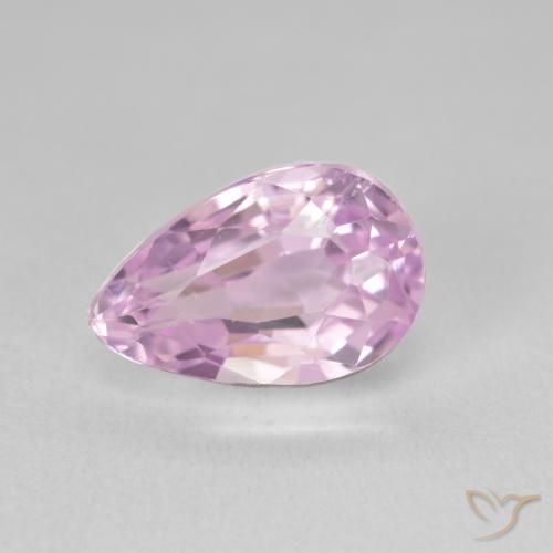 5.91ct Natural Pinkish Violet Purple Kunzite, Pear Shape, VVS-VS