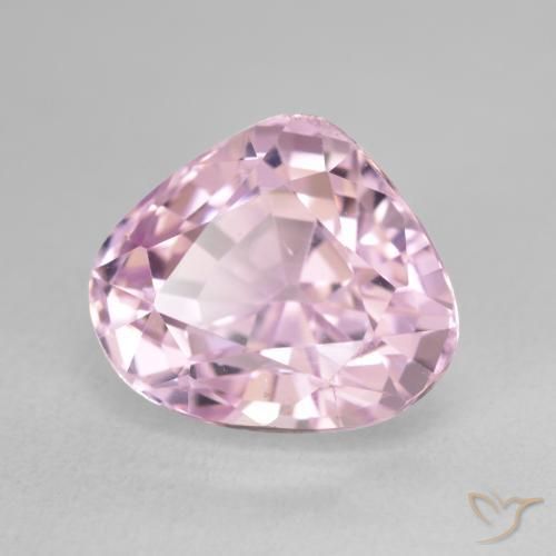 9.56 ct Purple Kunzite Stone, Natural Kunzite in Pear Facet Shape for Sale