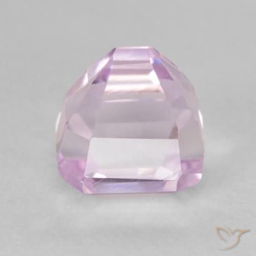 Kunzite Gemstone in 6.3 x 6 mm Size for Sale, Kunzite Stone in Cherry Pink Tone Color