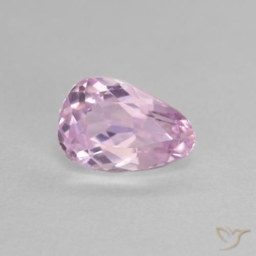 2.13 ct Pink Kunzite Stone, Natural Kunzite in Pear Facet Shape for Sale