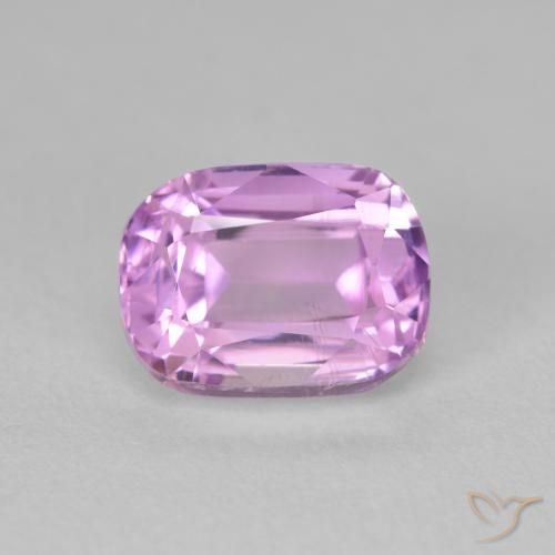 3.35 ct Pink Kunzite, 9.2 x 6.9 mm Cushion Cut From Afghanistan, Photo A