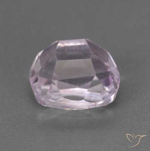 Kunzite Gemstone in 6.5 x 6 mm Size for Sale, Kunzite Stone in Light Pink Color