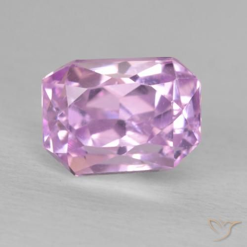 2.12 ct Pink Kunzite, 7.5 x 5.5 mm Octagon Cut From Afghanistan, Photo A